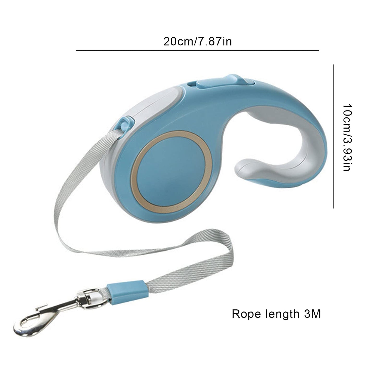 Lesa Ergonomica Retractabila Pentru Caini si Pisici, Expansiune pana la 5 m, Design Elegant
