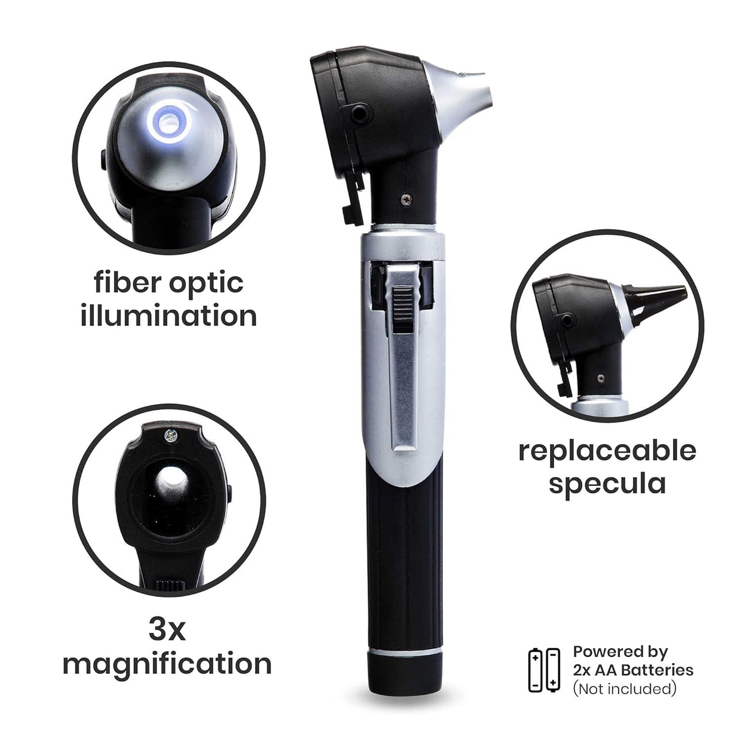 Otoscop cu iluminare LED directa