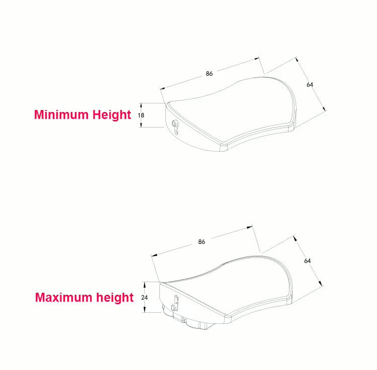 Suport Ergonomic pentru incheietura mainii – Cu Role, Inaltime Reglabila, Piele Cauciucata