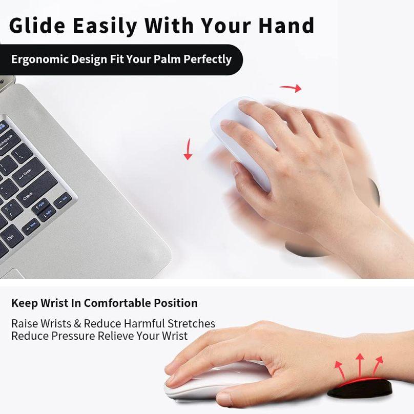 Suport ergonomic pentru mana stanga, negru