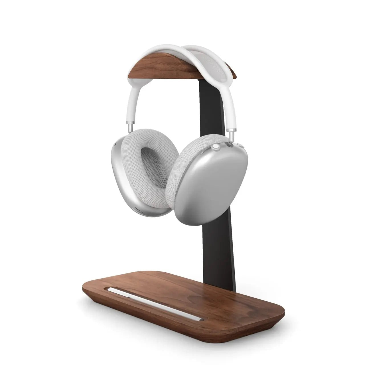 Suport Premium Pentru Casti – Design Modern din Lemn si Aluminiu, Ideal pentru Birou sau Gaming