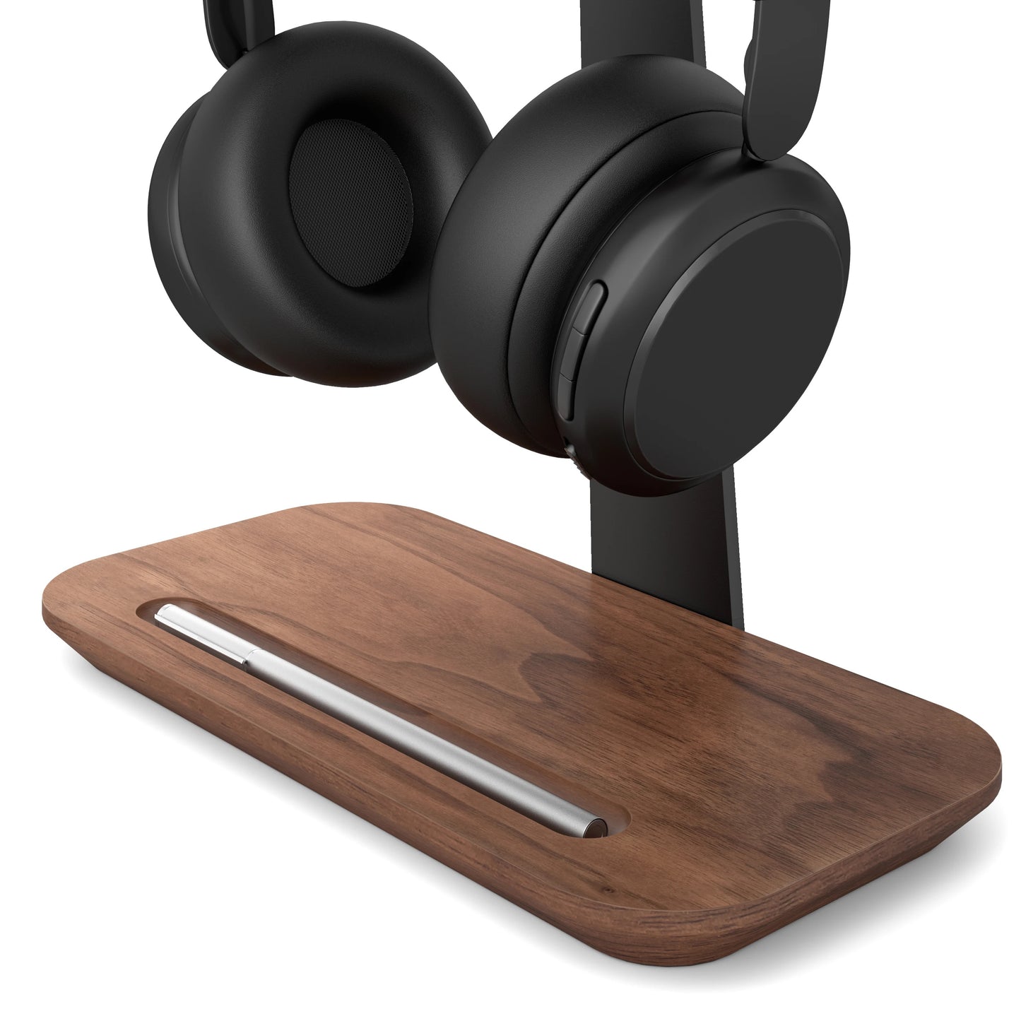 Suport Premium Pentru Casti – Design Modern din Lemn si Aluminiu, Ideal pentru Birou sau Gaming