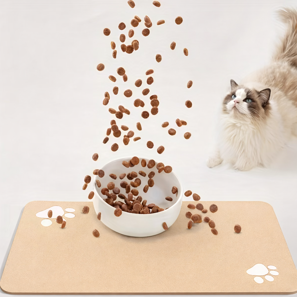 Covoras reutilizabil absorbant pentru hranirea cainilor si pisicilor