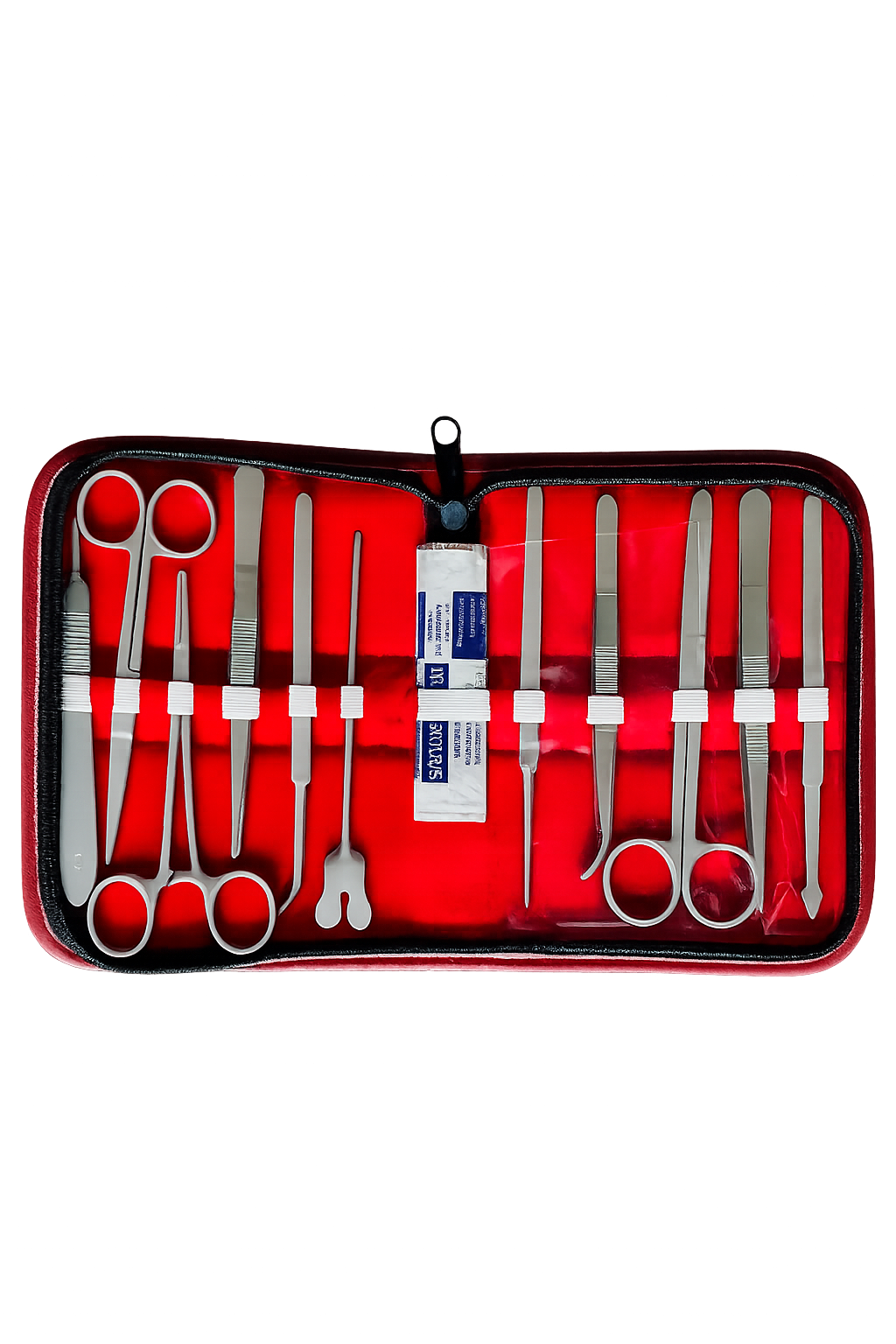 Trusa profesionala chirurgicala de disectie cu 11 instrumente si accesorii