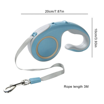 Lesa Ergonomica Retractabila Pentru Caini si Pisici, Expansiune pana la 5 m, Design Elegant