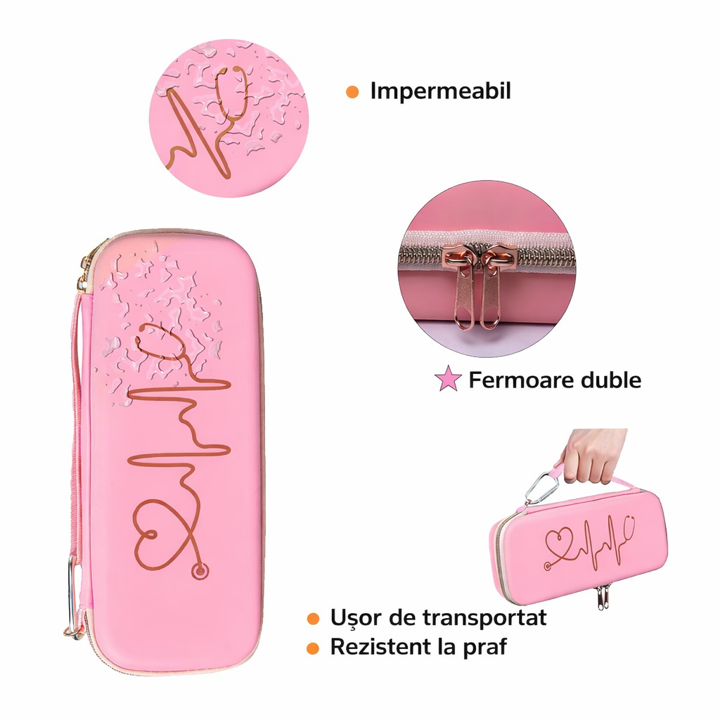 Carcasa profesionala pentru stetoscop si accesorii medicale