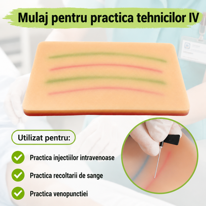 Mulaj Profesional din Silicon pentru Practica Injectiilor Intravenoase