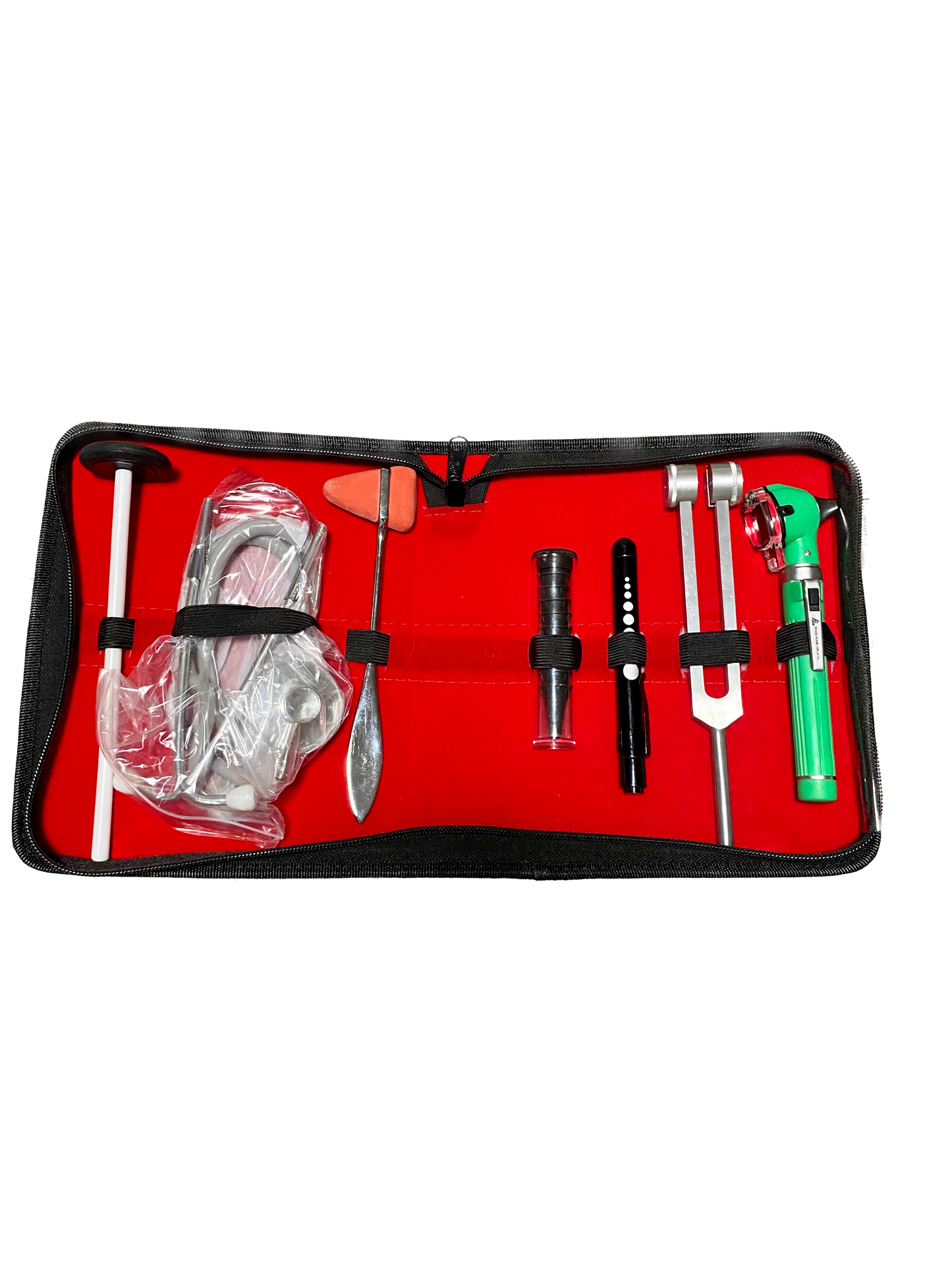 Kit cu instrumente medicale pentru efectuarea examenului clinic, Rosu, Suture Expert, VELICO®