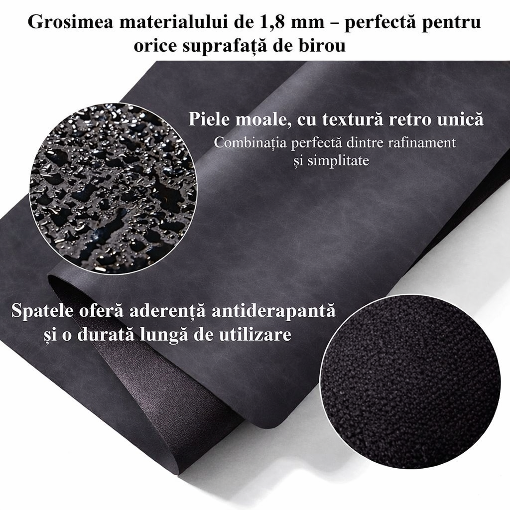 Set Premium pentru Birou cu Mousepad și Suporturi Incheietura Mainii pentru Tastatura si Mouse