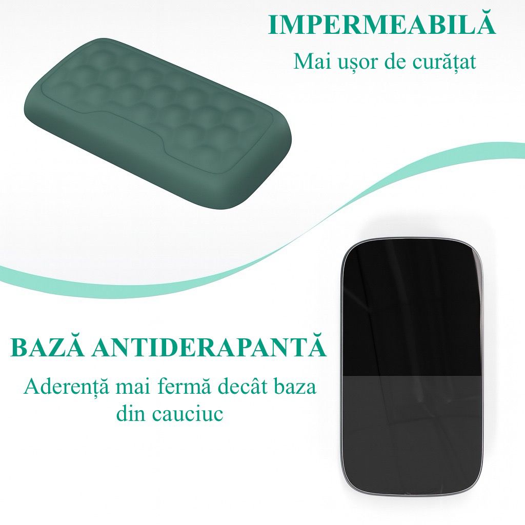 Set Ergonomic din 3 piese - Suport Mouse, Tastatura pentru incheietura mainii si Suport pentru Cana, Spuma cu memorie, Anti-alunecare