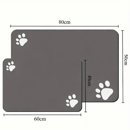 Covoras reutilizabil absorbant pentru hranirea cainilor si pisicilor