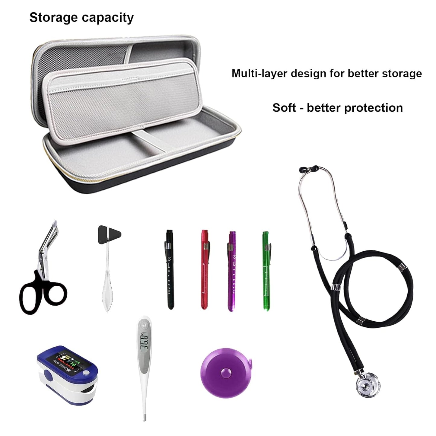 Carcasa profesionala pentru stetoscop si accesorii medicale