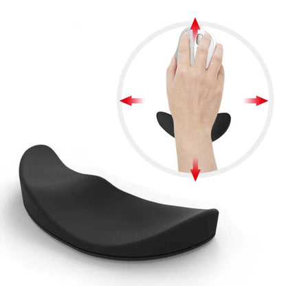 Suport ergonomic pentru mana dreapta, Durabil, Confortabil si usor, Silicon moale, Ergonomic mouse pad, Negru