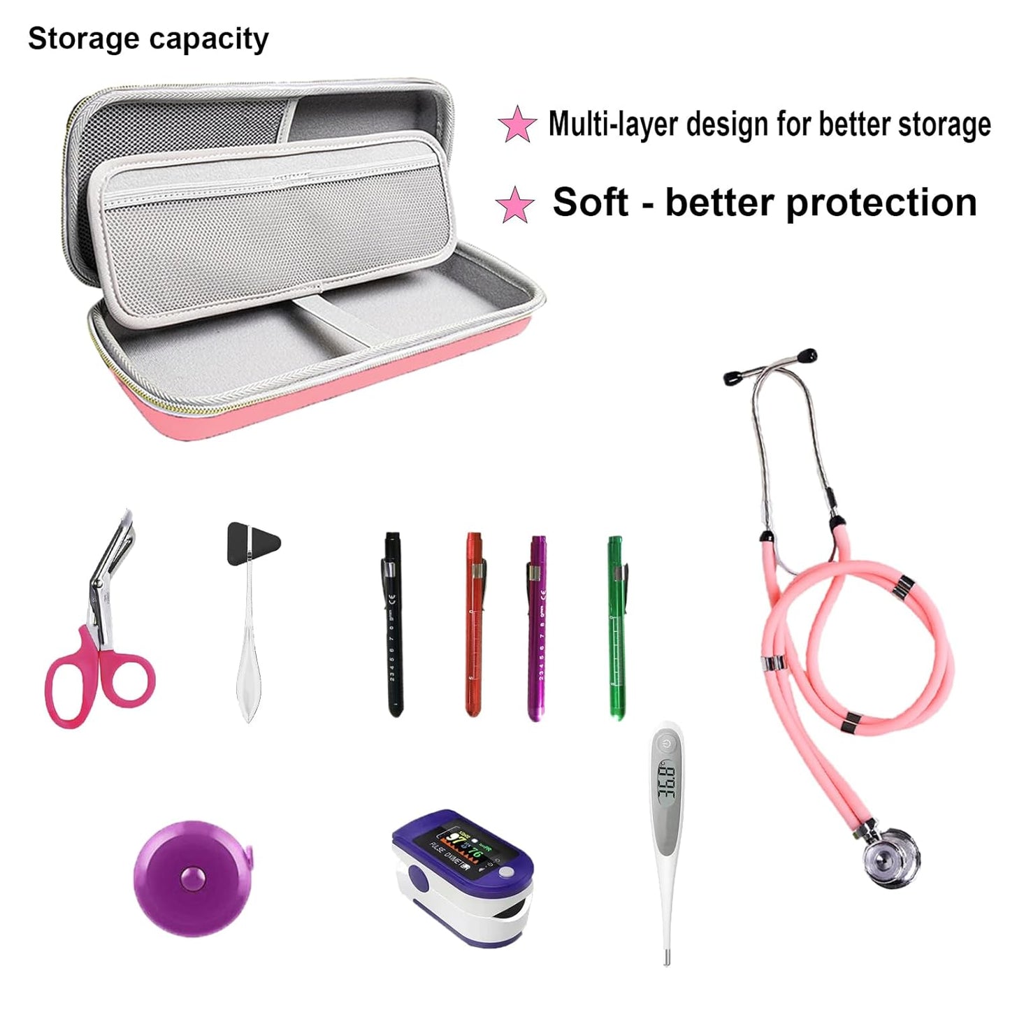 Carcasa profesionala pentru stetoscop si accesorii medicale