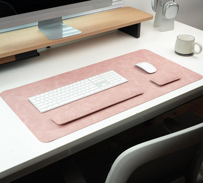 Set Premium pentru Birou cu Mousepad și Suporturi Incheietura Mainii pentru Tastatura si Mouse