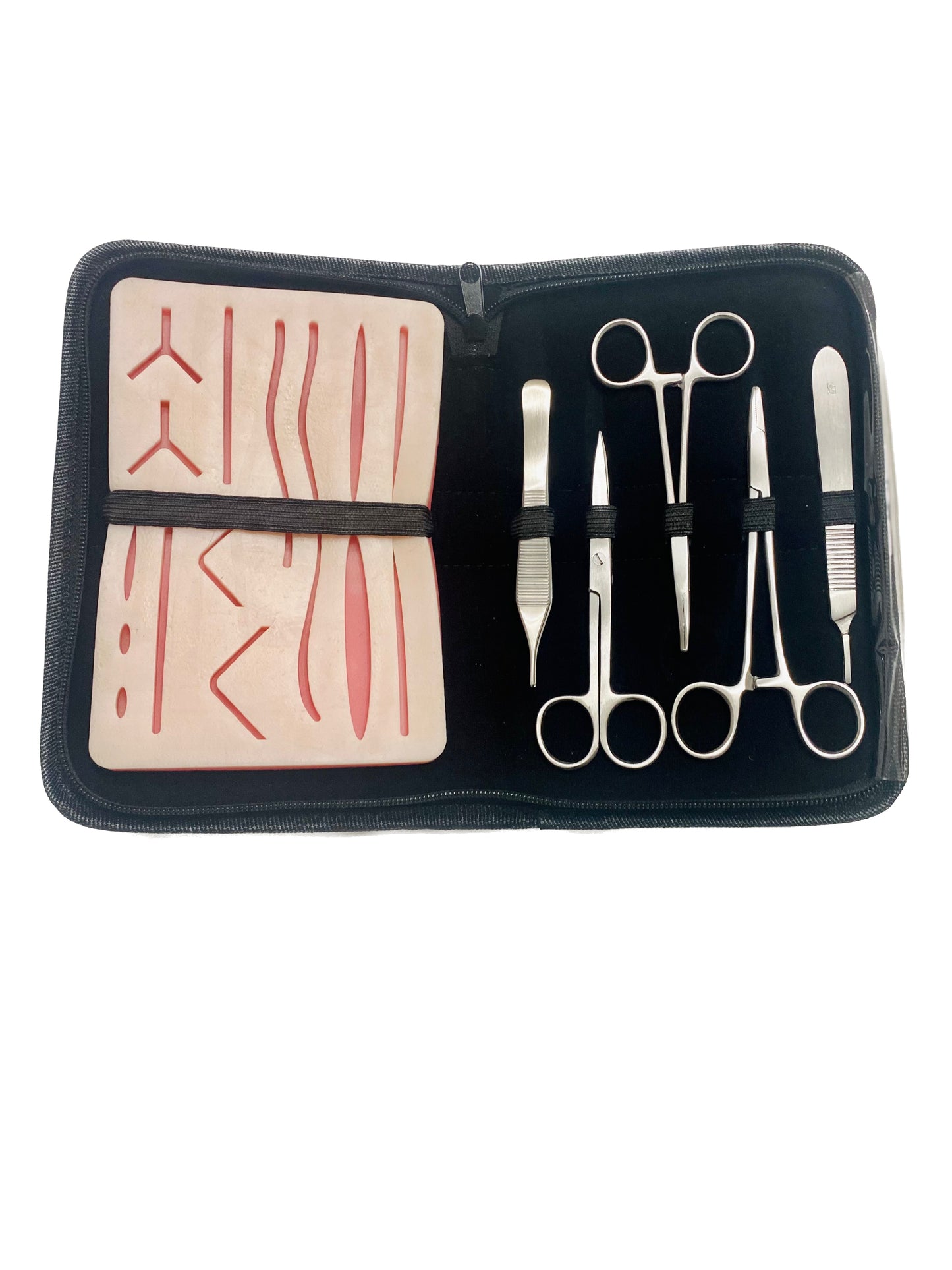 Kit profesional pentru practicarea suturilor chirurgicale, Suture Expert, Negru