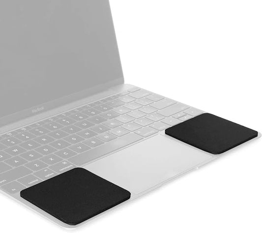 Suport subtire pentru incheietura mainii pentru tastatura laptop, cu baza cauciucata, portabil, 2 bucati 9 X 7 X 0.4 cm, Negru, VELICO®