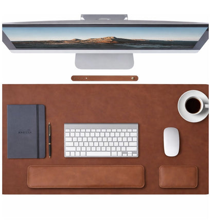 Set Premium pentru Birou cu Mousepad și Suporturi Incheietura Mainii pentru Tastatura si Mouse