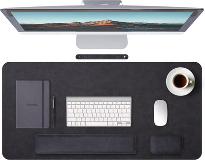 Set Premium pentru Birou cu Mousepad și Suporturi Incheietura Mainii pentru Tastatura si Mouse