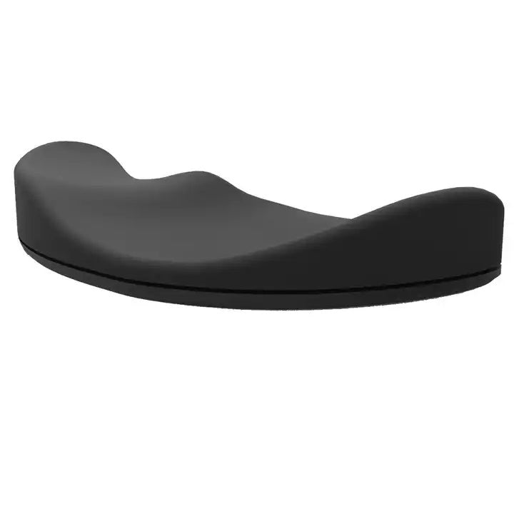 Suport ergonomic pentru mana stanga, Durabil, Confortabil si usor, Silicon moale, Ergonomic mouse pad, Negru